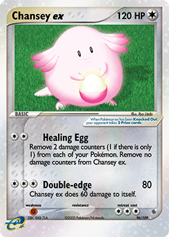 Chansey ex #96 Chansey ex - Ruby & Sapphire - #96 - Pokemon TCG card