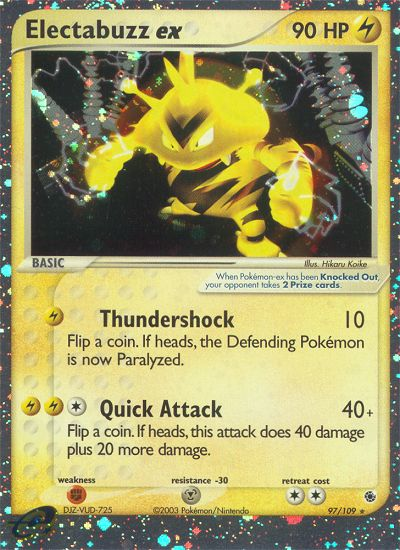 Electabuzz ex - Ruby & Sapphire - #97 - Pokemon TCG card