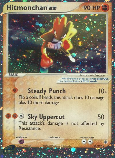 Hitmonchan ex - Ruby & Sapphire - #98 - Pokemon TCG card