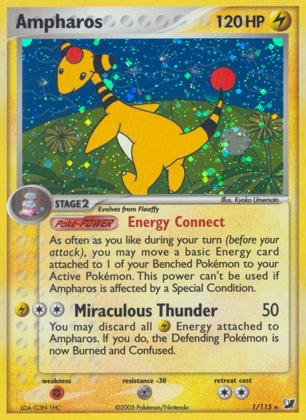 Ampharos - Unseen Forces - #1 - Pokemon TCG card