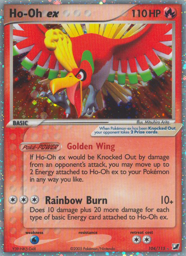 Ho-Oh ex - Unseen Forces - #104 - Pokemon TCG card