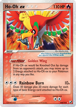Ho-Oh ex - Unseen Forces - #104 - Pokemon TCG card