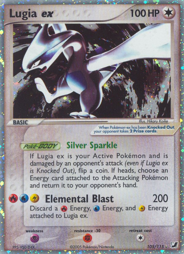 Lugia ex - Unseen Forces - #105 - Pokemon TCG card