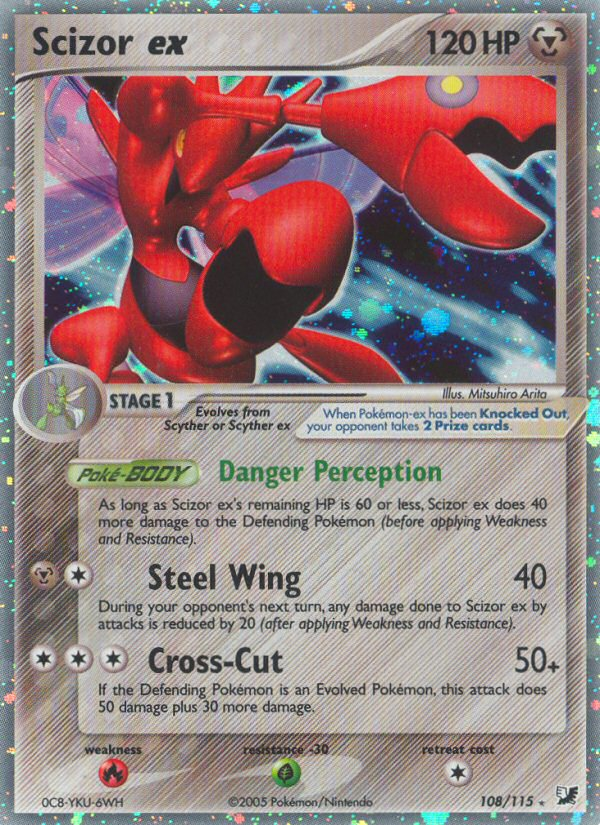 Scizor ex - Unseen Forces - #108 - Pokemon TCG card