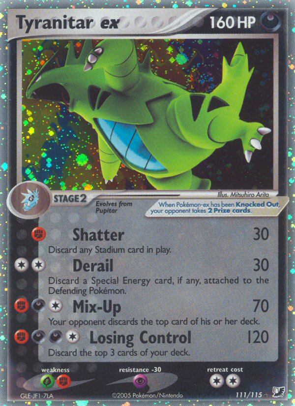 Tyranitar ex - Unseen Forces - #111 - Pokemon TCG card
