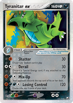 Tyranitar ex - Unseen Forces - #111 - Pokemon TCG card