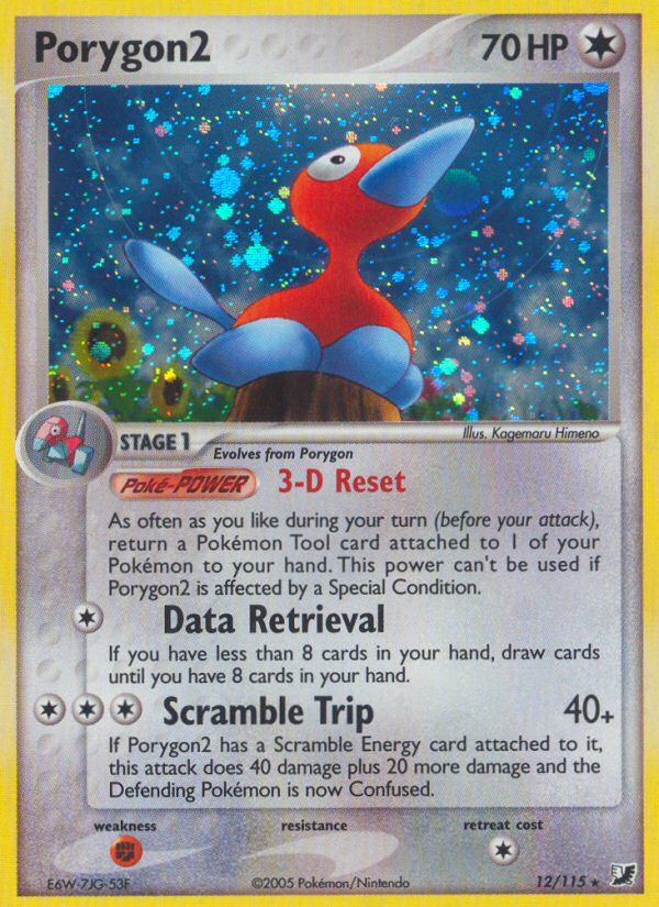 Porygon2 - Unseen Forces - #12 - Pokemon TCG card
