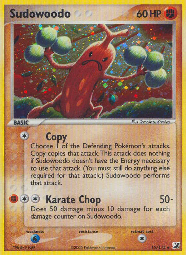 Sudowoodo - Unseen Forces - #15 - Pokemon TCG card