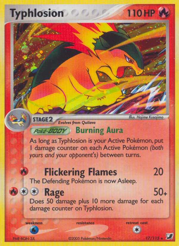 Typhlosion - Unseen Forces - #17 - Pokemon TCG card