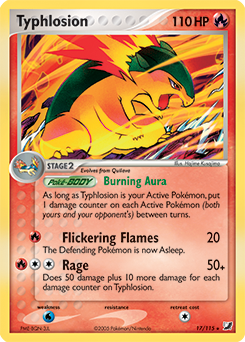 Typhlosion #17 Typhlosion - Unseen Forces - #17 - Pokemon TCG card