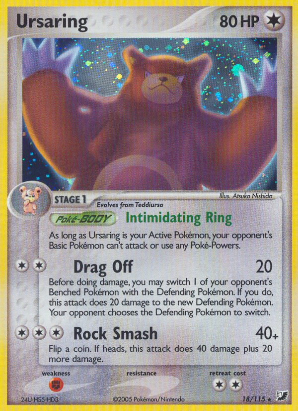 Ursaring - Unseen Forces - #18 - Pokemon TCG card