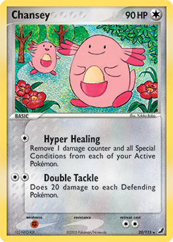 Chansey #20 Chansey - Unseen Forces - #20 - Pokemon TCG card
