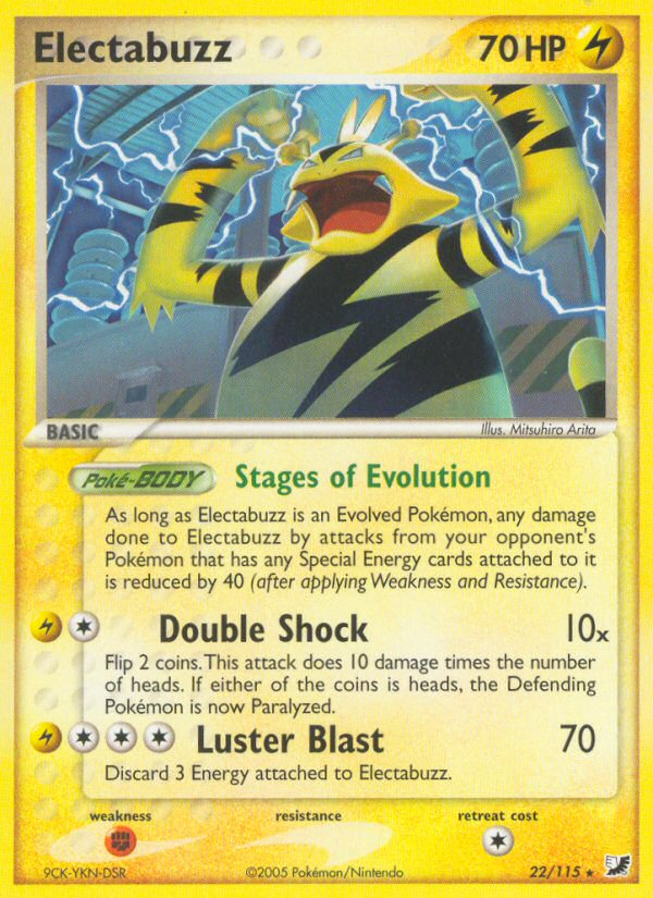 Electabuzz - Unseen Forces - #22 - Pokemon TCG card