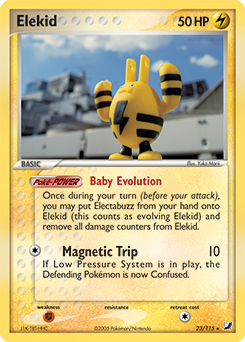 Elekid #23 Elekid - Unseen Forces - #23 - Pokemon TCG card