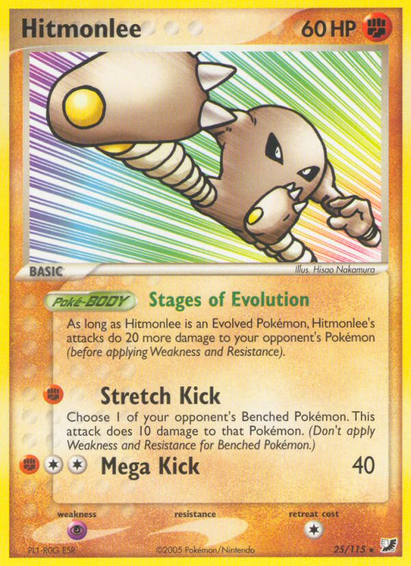 Hitmonlee - Unseen Forces - #25 - Pokemon TCG card