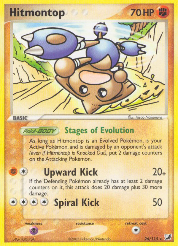 Hitmontop - Unseen Forces - #26 - Pokemon TCG card