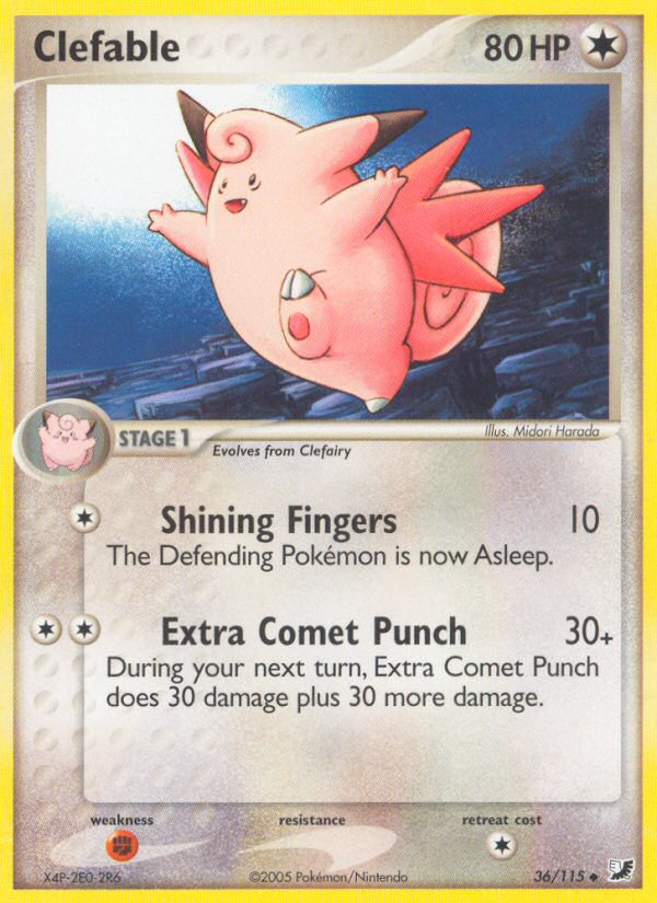 Clefable - Unseen Forces - #36 - Pokemon TCG card