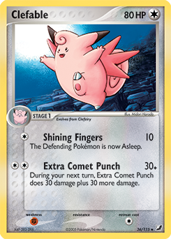 Clefable - Unseen Forces - #36 - Pokemon TCG card