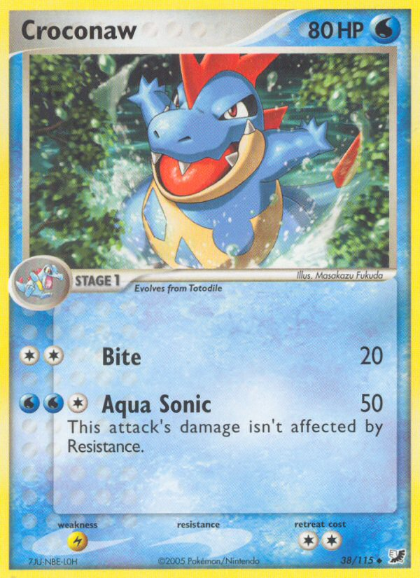 Croconaw - Unseen Forces - #38 - Pokemon TCG card