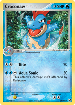 Croconaw #38 Croconaw - Unseen Forces - #38 - Pokemon TCG card