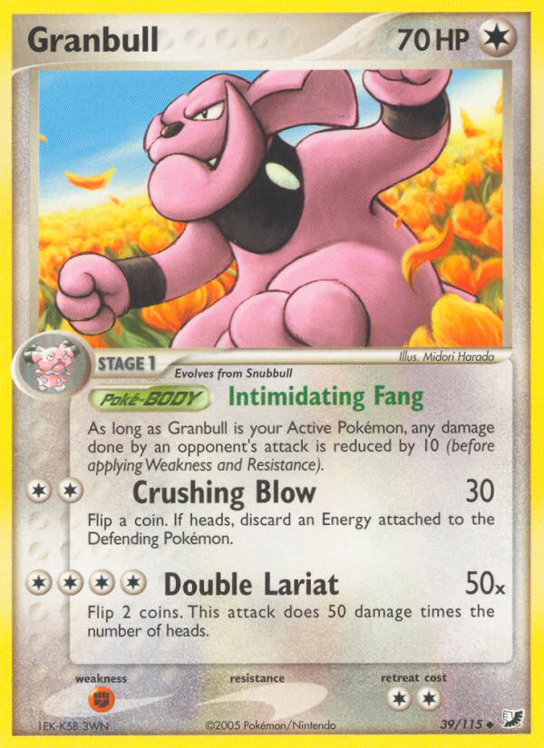 Granbull - Unseen Forces - #39 - Pokemon TCG card