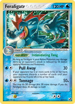 Feraligatr #4 Feraligatr - Unseen Forces - #4 - Pokemon TCG card