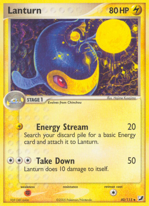 Lanturn - Unseen Forces - #40 - Pokemon TCG card