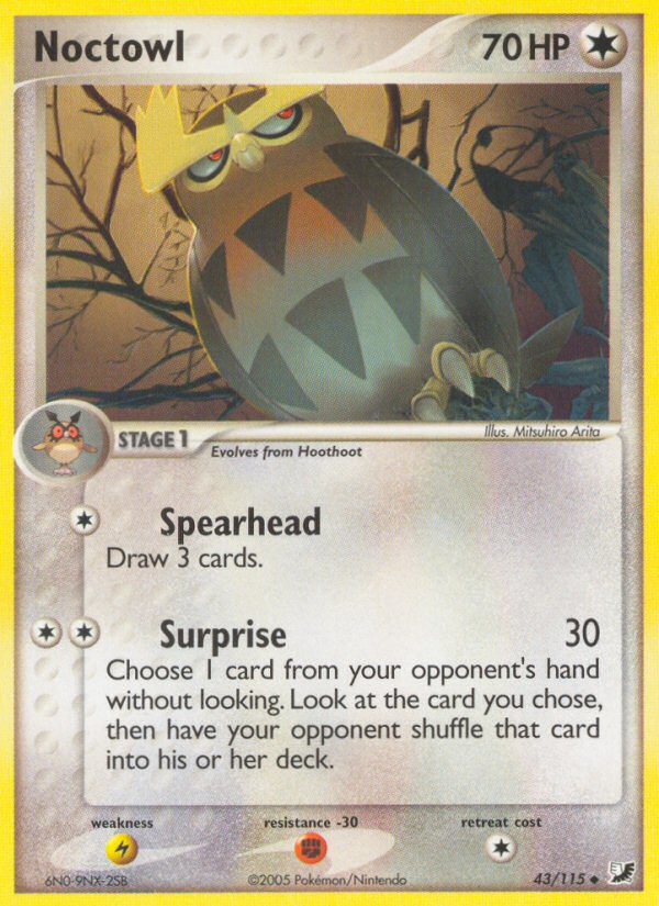 Noctowl - Unseen Forces - #43 - Pokemon TCG card