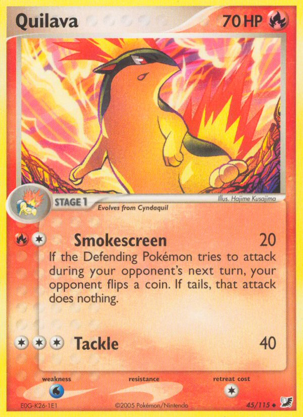 Quilava - Unseen Forces - #45 - Pokemon TCG card