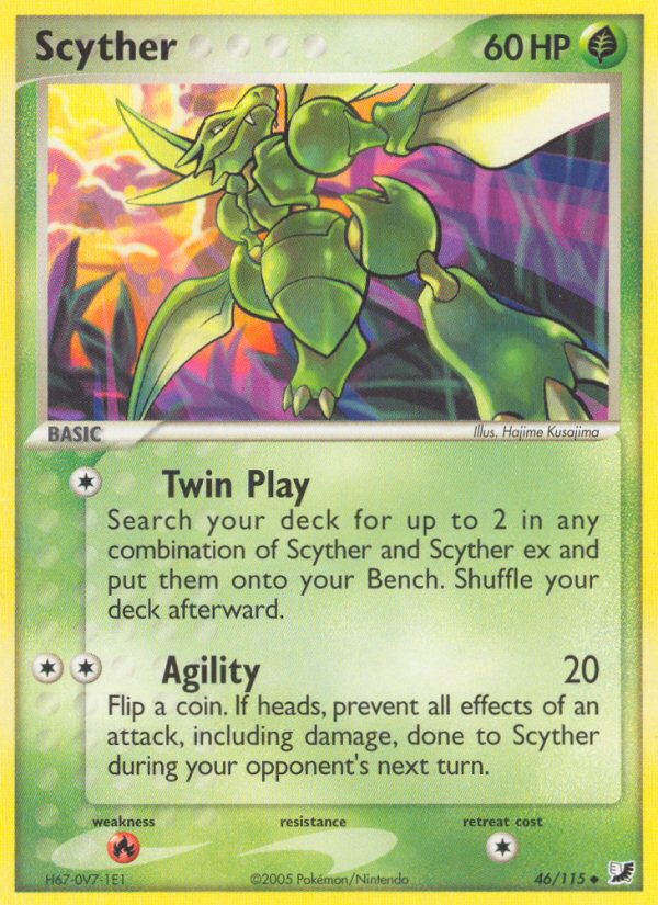 Scyther - Unseen Forces - #46 - Pokemon TCG card