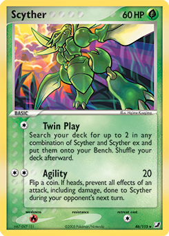 Scyther #46 Scyther - Unseen Forces - #46 - Pokemon TCG card