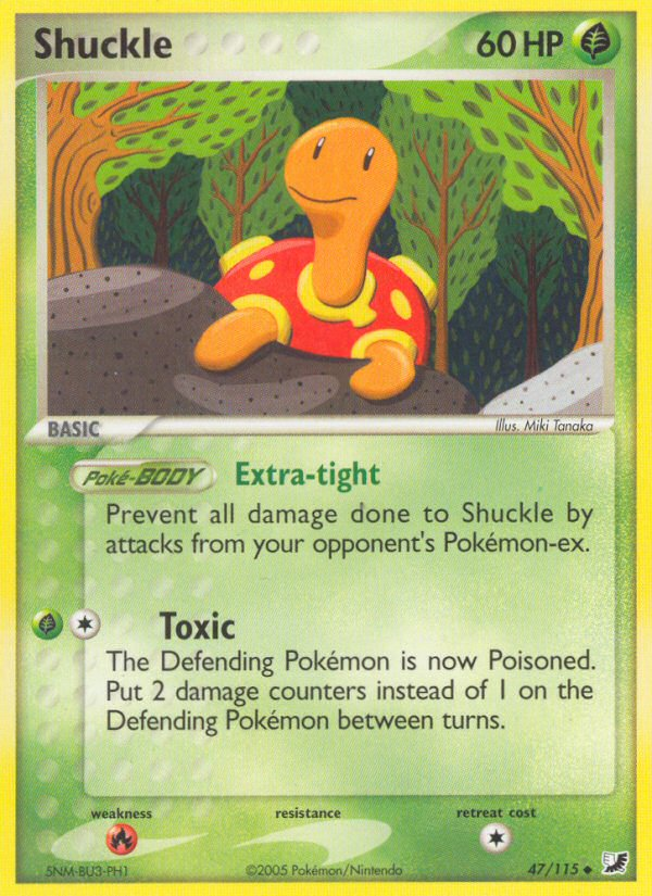 Shuckle - Unseen Forces - #47 - Pokemon TCG card