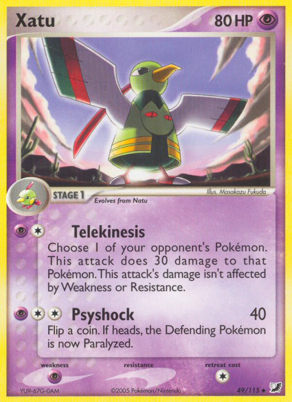 Xatu - Unseen Forces - #49 - Pokemon TCG card
