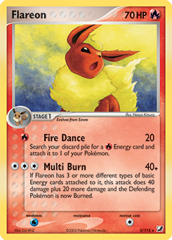 Flareon - Unseen Forces - #5 - Pokemon TCG card
