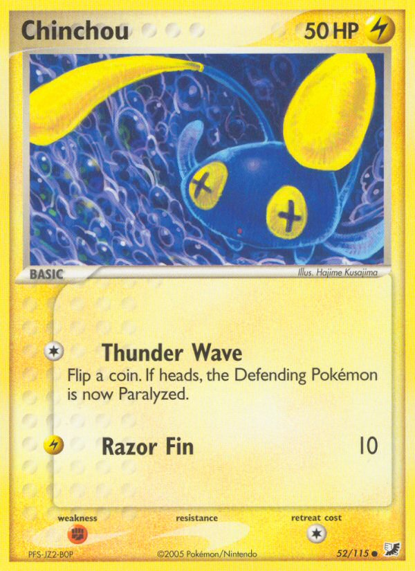 Chinchou - Unseen Forces - #52 - Pokemon TCG card