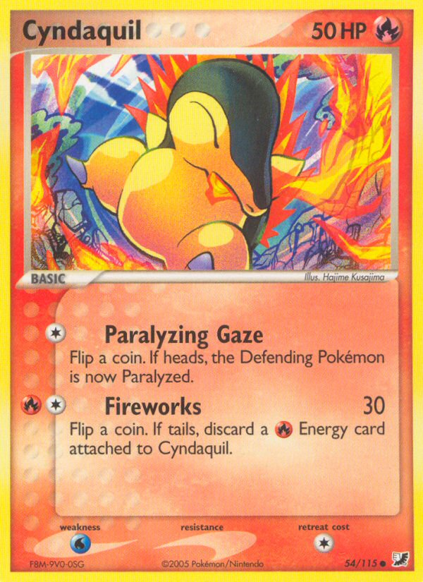 Cyndaquil - Unseen Forces - #54 - Pokemon TCG card