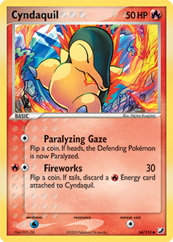 Cyndaquil #54 Cyndaquil - Unseen Forces - #54 - Pokemon TCG card