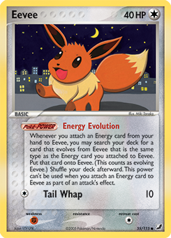 Eevee #55 Eevee - Unseen Forces - #55 - Pokemon TCG card