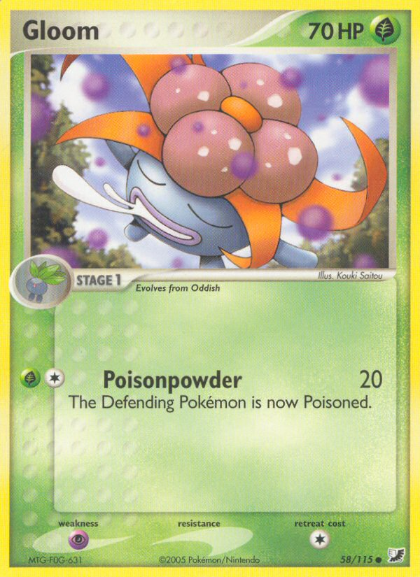 Gloom - Unseen Forces - #58 - Pokemon TCG card