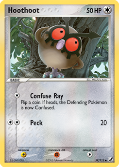 Hoothoot - Unseen Forces - #59 - Pokemon TCG card