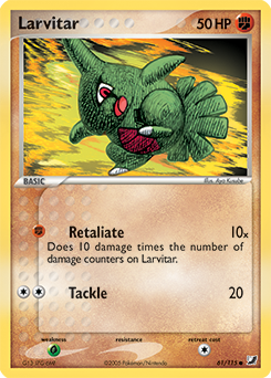 Larvitar #61 Larvitar - Unseen Forces - #61 - Pokemon TCG card