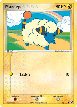 Mareep #62 Mareep - Unseen Forces - #62 - Pokemon TCG card