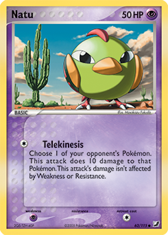 Natu - Unseen Forces - #63 - Pokemon TCG card