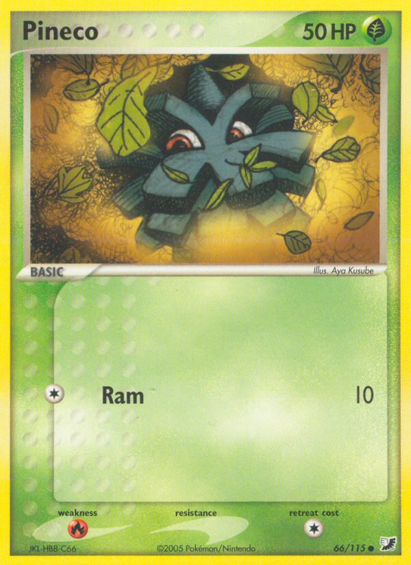 Pineco - Unseen Forces - #66 - Pokemon TCG card