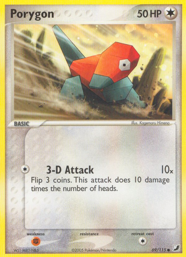 Porygon - Unseen Forces - #69 - Pokemon TCG card