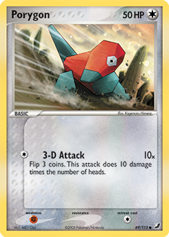 Porygon #69 Porygon - Unseen Forces - #69 - Pokemon TCG card