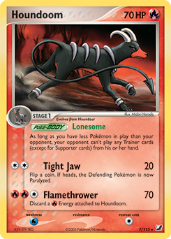 Houndoom - Unseen Forces - #7 - Pokemon TCG card