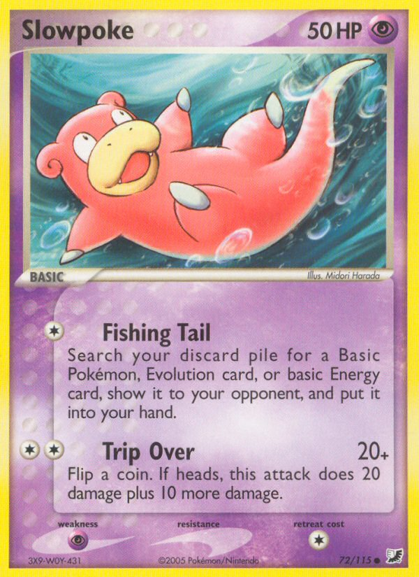 Slowpoke - Unseen Forces - #72 - Pokemon TCG card