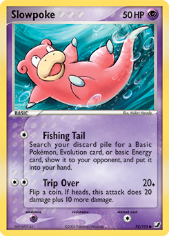 Slowpoke #72 Slowpoke - Unseen Forces - #72 - Pokemon TCG card