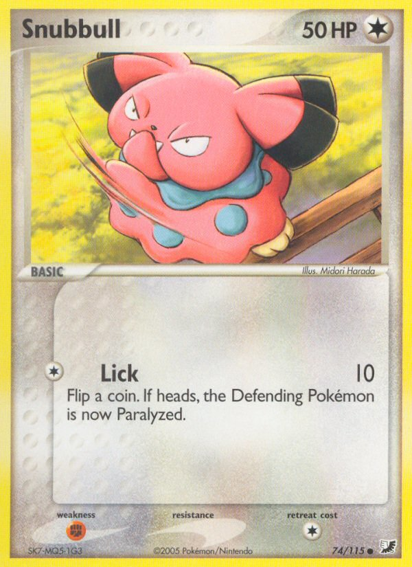 Snubbull - Unseen Forces - #74 - Pokemon TCG card